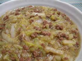 簡単スピーディー☆白菜のひき肉煮込み